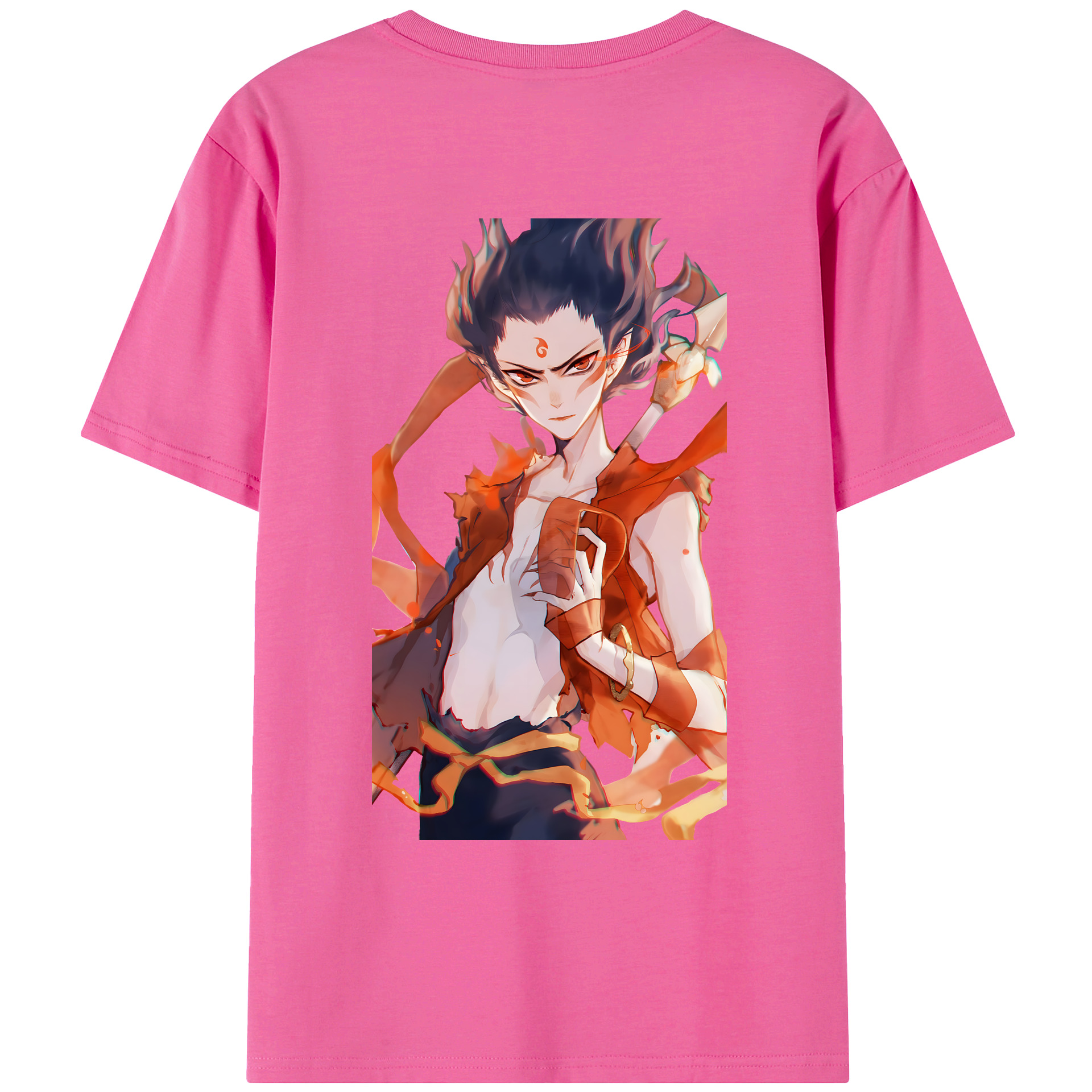 （画像用） Ne Zha 2 ナタ 魔童の大暴れ レディース半袖Tシャツ(バックプリント)